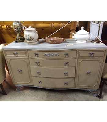 SOLD - Painted Silver Buffet 